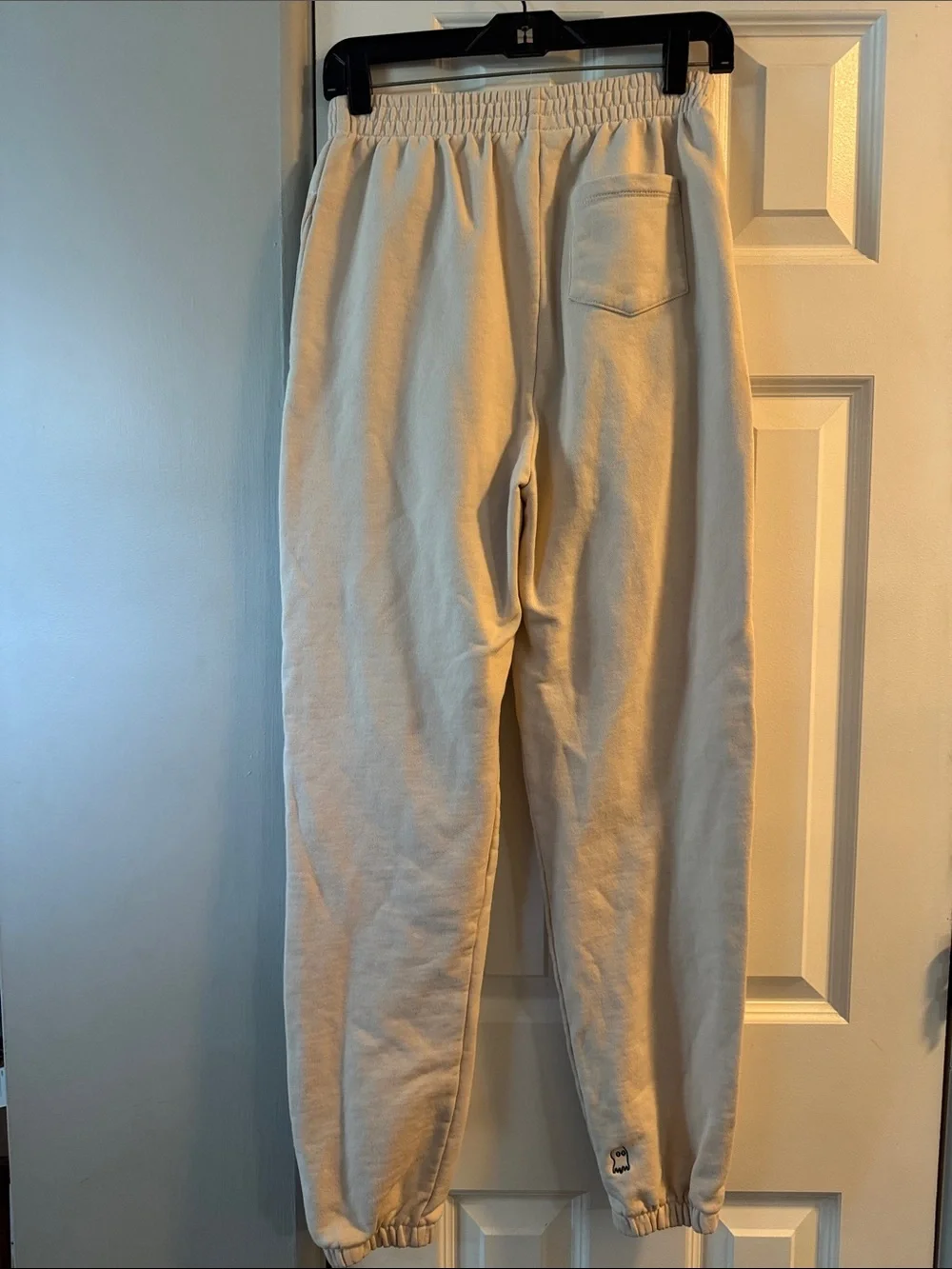 LONELY GHOST Cream Logo Joggers